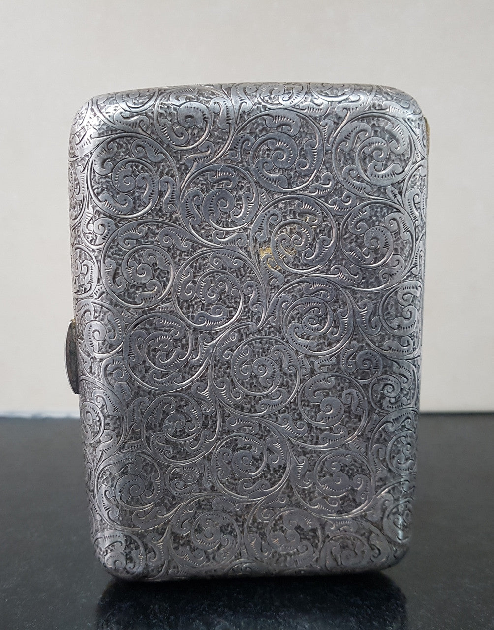 Victorian Birmingham Silver Cigar Case Superb Engraving | Antique & Vintage | Moonee Ponds Antiques | Australia Wide Delivery