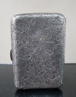 Victorian Birmingham Silver Cigar Case Superb Engraving | Antique & Vintage | Moonee Ponds Antiques | Australia Wide Delivery
