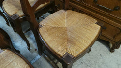 Set of six French oak Dining Chairs-1 | Antique & Vintage | Moonee Ponds Antiques | Australia Wide Delivery