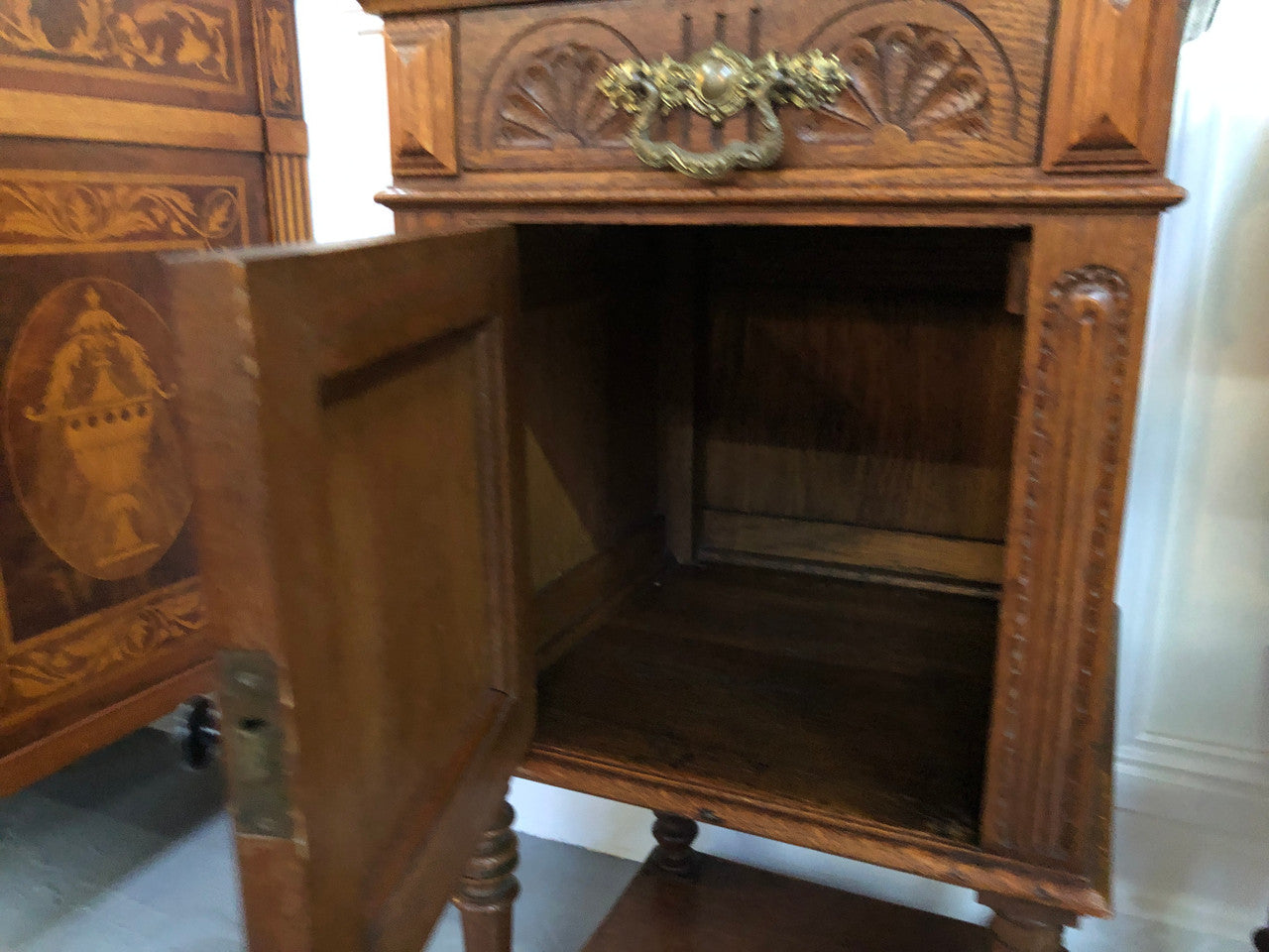 Beautiful Pair of French Arts and Crafts Bedsides | Antique & Vintage | Moonee Ponds Antiques | Australia Wide Delivery