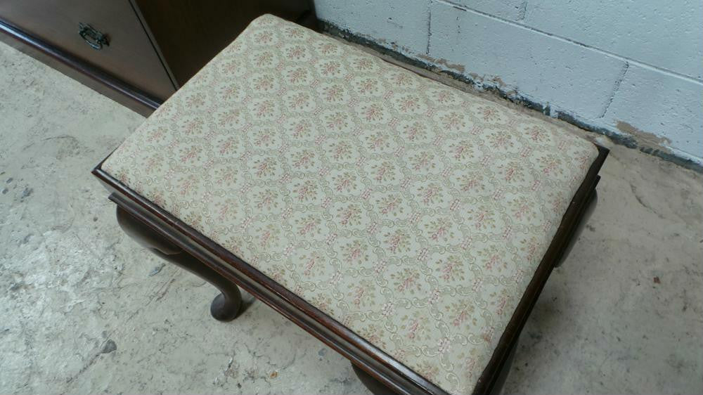 Antique Queen Anne English Footstool | Antique & Vintage | Moonee Ponds Antiques | Australia Wide Delivery