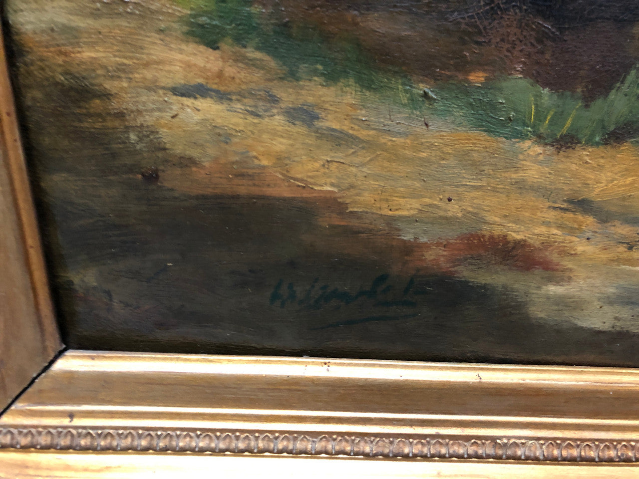 Beautiful French Impressionist Oil On Canvas