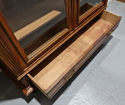 Stunning French Walnut Two Door Bookcase | Antique & Vintage | Moonee Ponds Antiques | Australia Wide Delivery