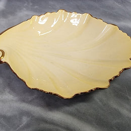 Carlton Ware Cream and Gold Small Dish