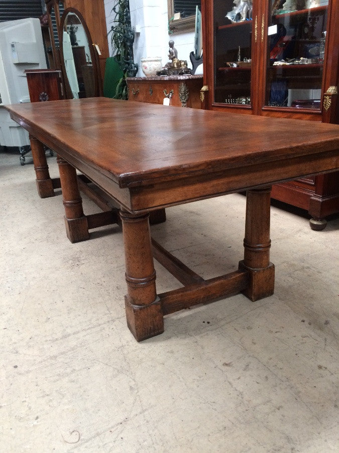 French Parquetry Top Farmhouse Table | Antique & Vintage | Moonee Ponds Antiques | Australia Wide Delivery