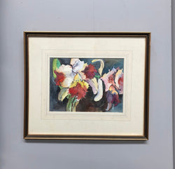 Vintage Signed Watercolour Of Iris's | Antique & Vintage | Moonee Ponds Antiques | Australia Wide Delivery