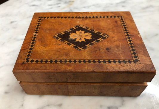 Vintage Inlaid Wooden Box