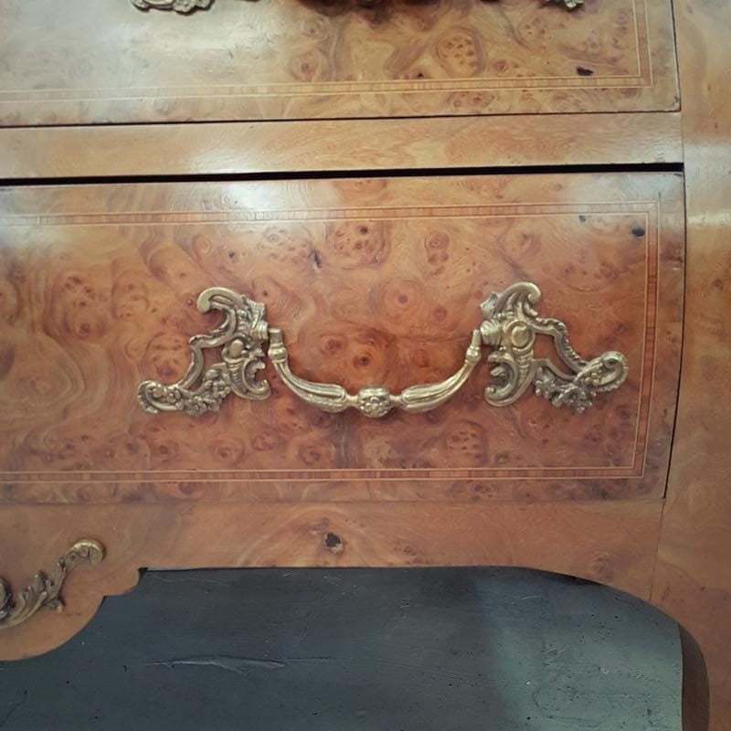 A Large French Louis XV Style Burr Walnut Commode | Antique & Vintage | Moonee Ponds Antiques | Australia Wide Delivery