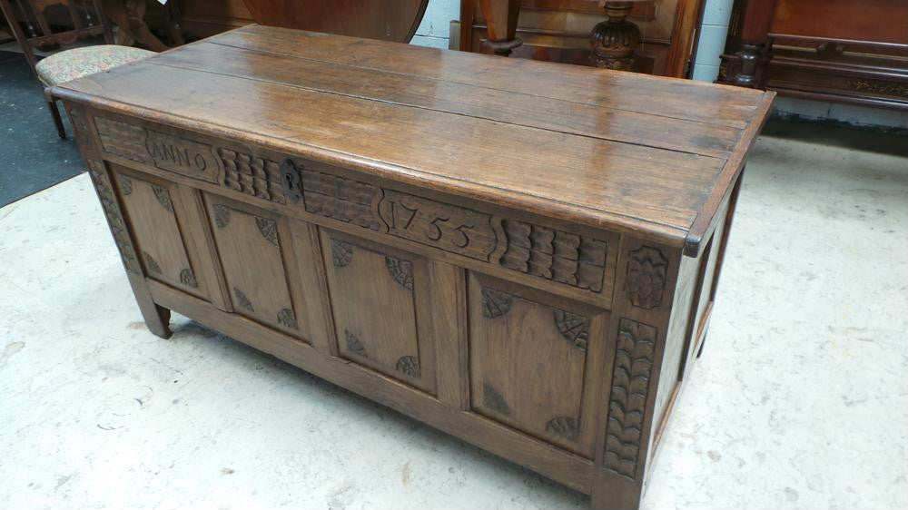 Antique French Oak Coffer-Chest | Antique & Vintage | Moonee Ponds Antiques | Australia Wide Delivery