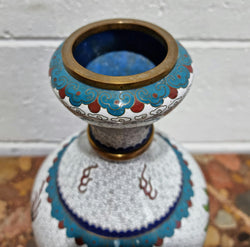 Large Vintage Chinese Cloisonné Vase With Two Dragons | Antique & Vintage | Moonee Ponds Antiques | Australia Wide Delivery