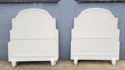 Two Attractive Vintage French Chalk Painted King Single Art Deco Beds | Antique & Vintage | Moonee Ponds Antiques | Australia Wide Delivery