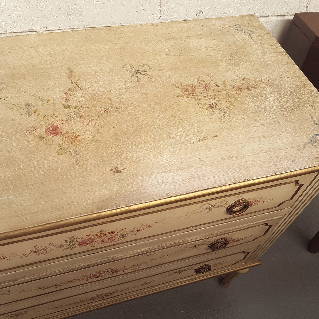 Stunning French Hand Painted Commode | Antique & Vintage | Moonee Ponds Antiques | Australia Wide Delivery