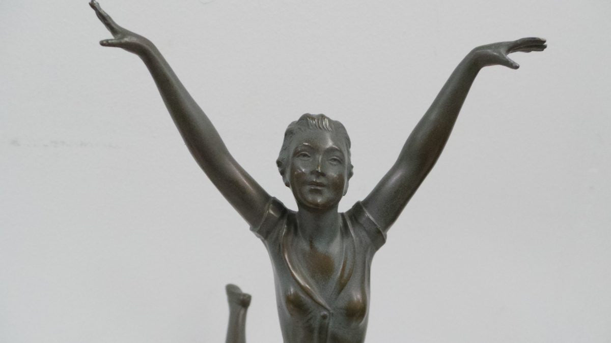 French Art Deco Dancer Statue | Antique & Vintage | Moonee Ponds Antiques | Australia Wide Delivery