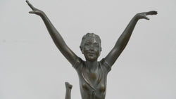 French Art Deco Dancer Statue | Antique & Vintage | Moonee Ponds Antiques | Australia Wide Delivery