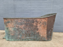 Rare French 19th Century Copper & Galvanized Interior Bath Tub | Antique & Vintage | Moonee Ponds Antiques | Australia Wide Delivery