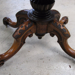 Victorian Burr Walnut Loo Table