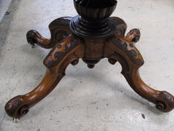 Victorian Burr Walnut Loo Table | Antique & Vintage | Moonee Ponds Antiques | Australia Wide Delivery