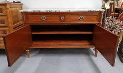 Louis XVI Style Mahogany Marble Top Cupboard | Antique & Vintage | Moonee Ponds Antiques | Australia Wide Delivery