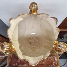 Large late Victorian English jardinière featuring three women figureheads. In good condition some loss to gilding on the figureheads, place view photos as they help form part of the description.