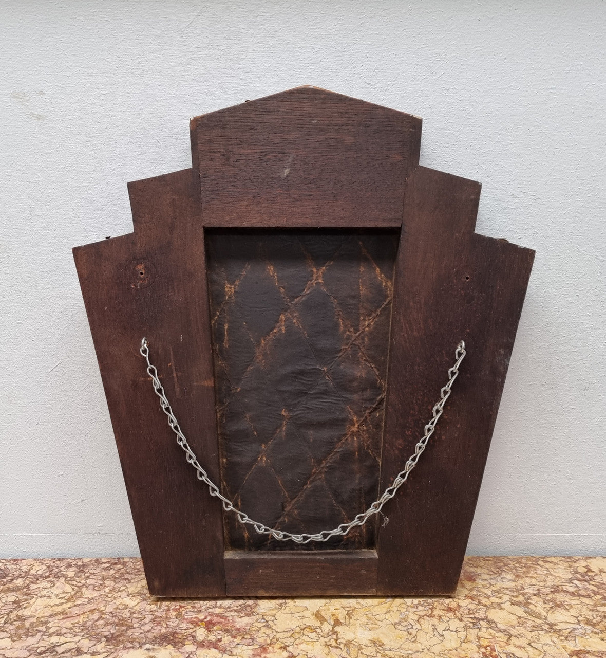 Original Art Deco Fan Shaped Mirror