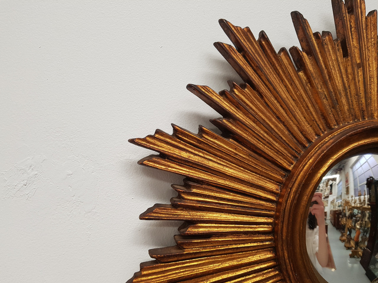 Petite French Starburst Mirror | Antique & Vintage | Moonee Ponds Antiques | Australia Wide Delivery