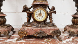 Three Piece French Garniture Clock Set | Antique & Vintage | Moonee Ponds Antiques | Australia Wide Delivery