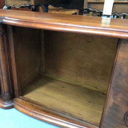 Fabulous Carved Oak Low Line TV Cabinet