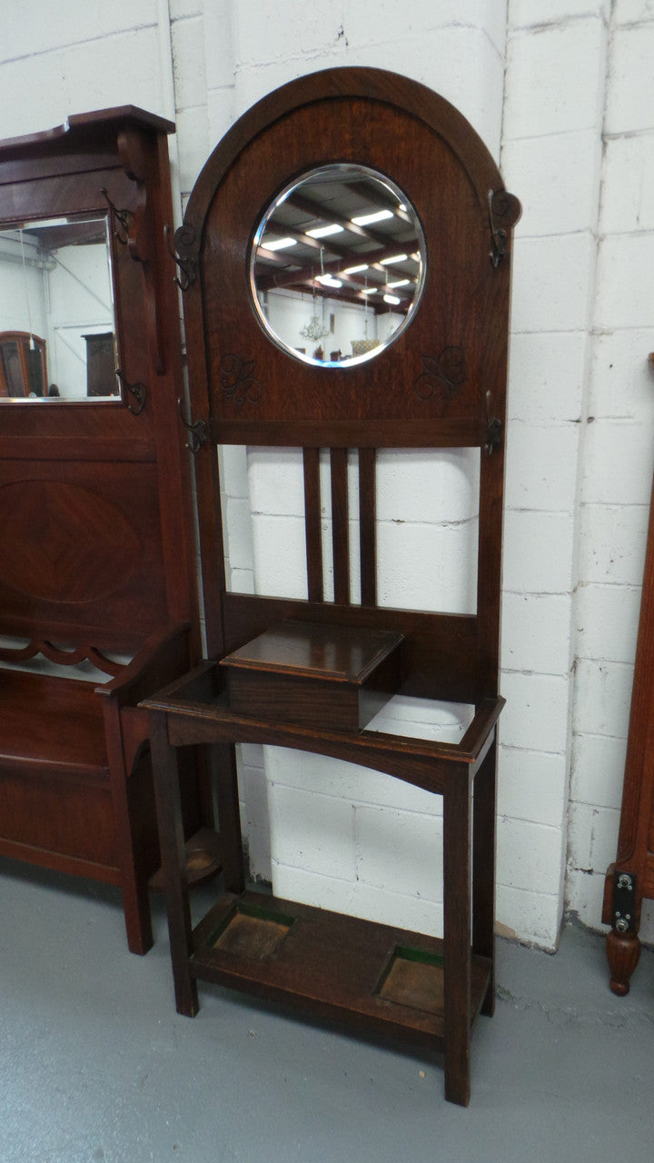 English Tudor Oak Style Hall stand | Antique & Vintage | Moonee Ponds Antiques | Australia Wide Delivery