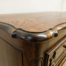 French Provincial Single Door Oak Buffet