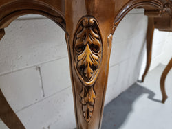 Elegant Walnut French Louis XV Style Marble Top Console Table | Antique & Vintage | Moonee Ponds Antiques | Australia Wide Delivery
