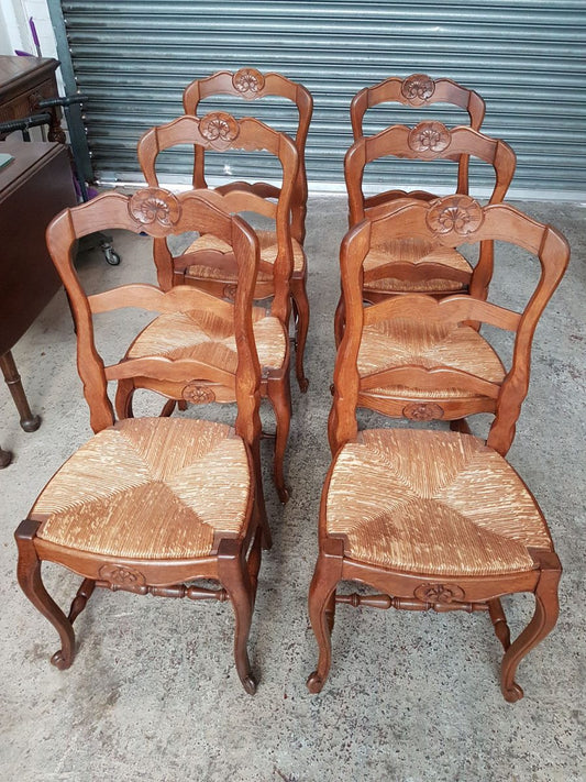 Set of 8 French Style Chairs