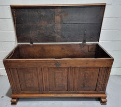 Rustic Early 19th Century French Oak Trunk | Antique & Vintage | Moonee Ponds Antiques | Australia Wide Delivery