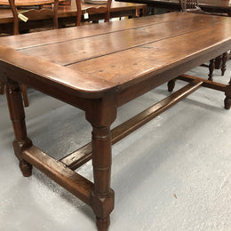 An 18th-Century French Oak Farmhouse Table