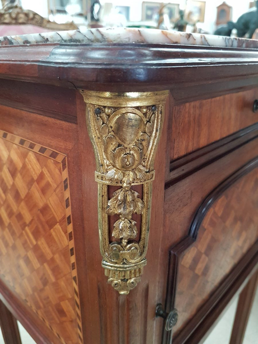 French Louis XVI Style Single Bedside Cabinet | Antique & Vintage | Moonee Ponds Antiques | Australia Wide Delivery