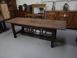 Antique French Oak Single Drawer Pedestal Base Farmhouse Table | Antique & Vintage | Moonee Ponds Antiques | Australia Wide Delivery