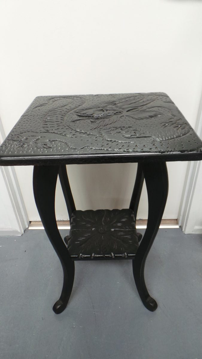 Antique Chinese Carved Side Table