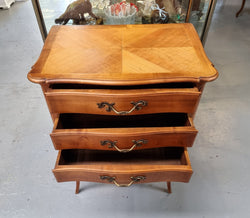 French Cherrywood Small Chest of Three Drawers | Antique & Vintage | Moonee Ponds Antiques | Australia Wide Delivery
