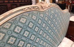 Painted Louis XV Style Upholstered Queen Size Bed | Antique & Vintage | Moonee Ponds Antiques | Australia Wide Delivery