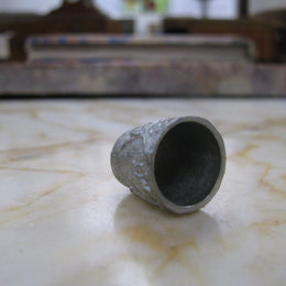 Antique Silver Plated Thimble
