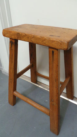 An Early 19th Century Small Elm Stool | Antique & Vintage | Moonee Ponds Antiques | Australia Wide Delivery