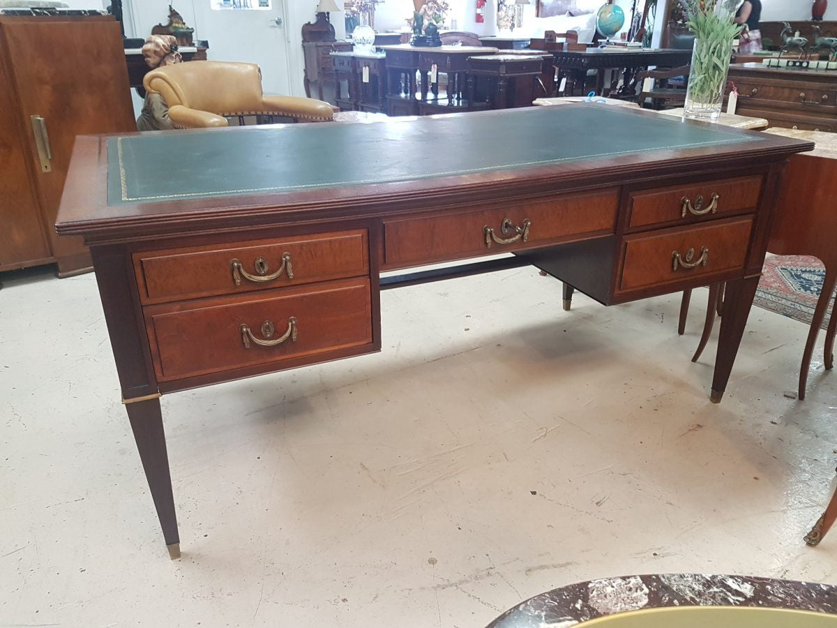 French Mahogany Partners Desk | Antique & Vintage | Moonee Ponds Antiques | Australia Wide Delivery