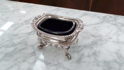 Silver Plated Salts with Insert | Antique & Vintage | Moonee Ponds Antiques | Australia Wide Delivery