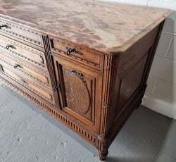 Lovely French Oak Carved Sideboard | Antique & Vintage | Moonee Ponds Antiques | Australia Wide Delivery