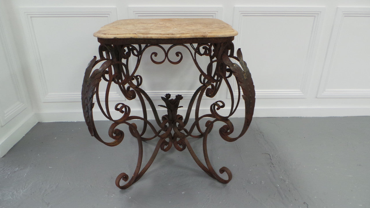 Vintage French Style Wrought Iron Bakers Table | Antique & Vintage | Moonee Ponds Antiques | Australia Wide Delivery