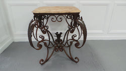 Vintage French Style Wrought Iron Bakers Table | Antique & Vintage | Moonee Ponds Antiques | Australia Wide Delivery