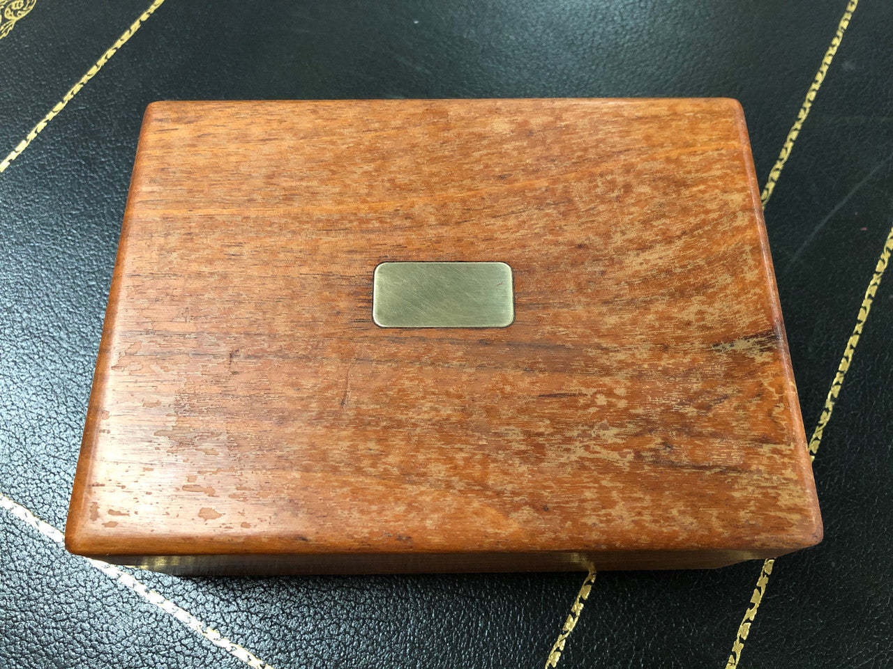 Vintage Playing Cards Wooden Box