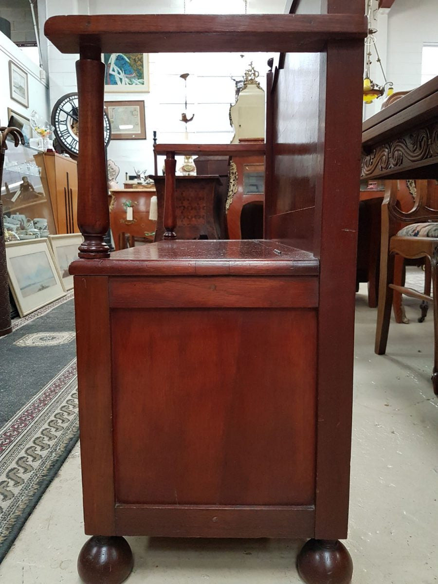Australian Cedar Hall seat | Antique & Vintage | Moonee Ponds Antiques | Australia Wide Delivery