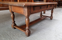 Rustic French Oak Coffee Table With Two Drawers | Antique & Vintage | Moonee Ponds Antiques | Australia Wide Delivery
