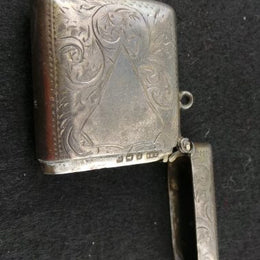 Antique Birmingham Silver Hallmarked Vesta Case