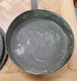 Heavy French 19th Century Frying Pan Skillet With Lid | Antique & Vintage | Moonee Ponds Antiques | Australia Wide Delivery